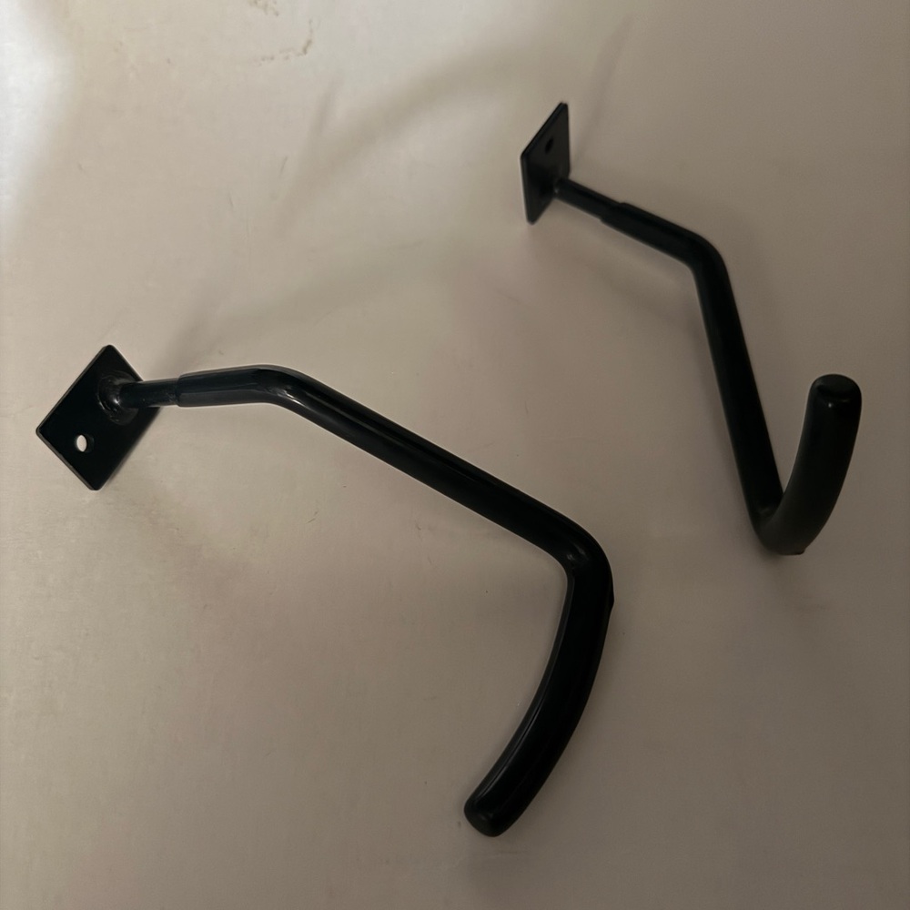 Black Metal Bike wall Hooks For Garage Storage
